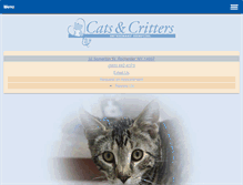 Tablet Screenshot of catsandcritters.com